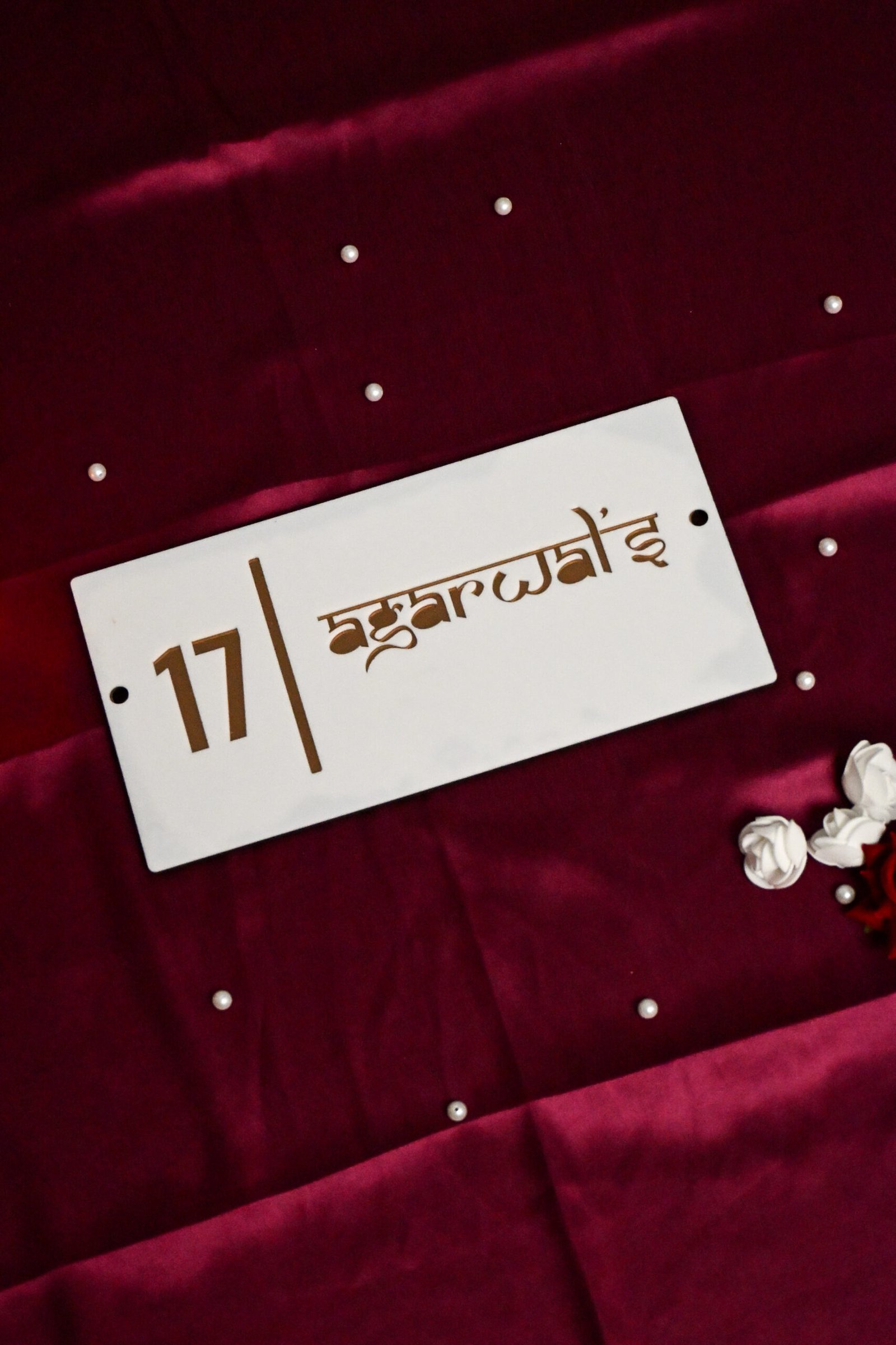 House Name Plate White,Black - Image 4